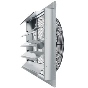 Ventilatore da Soffitta a Parete in Alluminio da 24FT ad Alta Velocità 3320 CFM con Motore AC e Serranda, per Ventilazione e Raffreddamento, Verde - Product Image 2