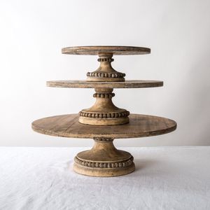 Rustic Galvanized Metal Cake Stand Vintage Pedestal Serving Tray Dessert Display Holder for Wedding Party Farmhouse Decor Stand - Product Image 6