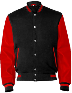 Men's <b>Winter</b> Varsity <b>Jacket</b> with Polyester Shell Canvas Fabric Stand Collar Zipper Closure Custom Logo Option OEM/ODM Service - Product Image 1