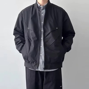 High Quality Polyester/Cotton Lightweight <b>Zip</b>-<b>up</b> Tactical Outerwear Casual Utility Coat MA-1 Flight <b>Jacket</b> Street Plain Dyed - Product Image 4