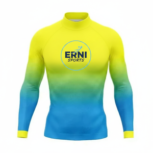 Rashguard de surf pour hommes à manches courtes, protection solaire UV, respirant, écologique, séchage rapide, pour la gym et la plage - Product Image 1