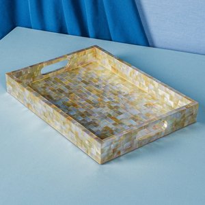 Plateau en nacre, prix direct usine, vente en gros, plateau de service en nacre pour rangement - Product Image 6