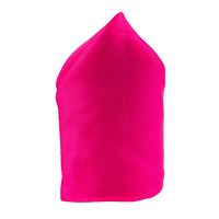 Pochette de costume rose vif unie, accessoires de lingerie