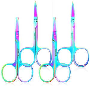 Tijeras Profesionales para Cutículas de Uñas, Curvas, de Acero Inoxidable, Ligeras, Reutilizables, Afiladas, Precisas, para Dar Forma y Limpiar Bordes - Product Image 1