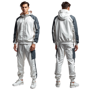Survêtement coupe-vent de luxe pour homme, modèle Glacier, avec broderie premium et performance légère pour l'extérieur - Product Image 2