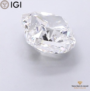 เพชร CVD ทรงสี่เหลี่ยมคุชชั่น น้ำหนัก 2.50 กะรัต ได้รับการรับรองจาก IGI ความใส VS1 สี D สำหรับออกแบบเครื่องประดับงานแต่งงาน - Product Image 4