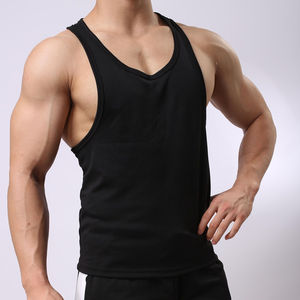 Débardeurs de sport pour hommes personnalisés de qualité supérieure, sans manches, pour la musculation et l'entraînement, style stringer - Product Image 4