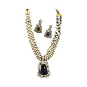 High End <b>Pearl</b> Style Indian Manufacturing Fashion Designer <b>Necklace</b> <b>Set</b> Indian Fashion Jewelry for Women and Girls' Party Wear - Product Image 1