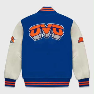 High Quality Custom Logo Coated Canvas <b>Slim</b> <b>Fit</b> Breathable Baseball Varsity <b>Jacket</b> for Men Economically Wholesale - Product Image 3