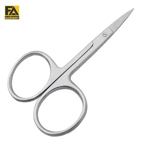 Economy <b>Scissors</b> Large Finger Rings Lower Blade Serrated Customized High Quality Nail <b>Scissors</b> Manicure Stainless Steel - Product Image 1