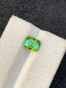 Pierre précieuse naturelle de tourmaline verte afghane, taille coussin, 2 carats, pierre lâche pour la fabrication de bijoux, bague, pendentif, collier, cristal - Product Image 4