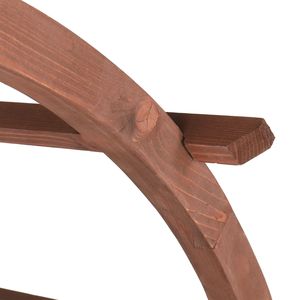 Panchina ad Arco in Legno da 2,07 m per 2 Persone, Gazebo/Pergola da Giardino con Traliccio per Piante Rampicanti, Decorazione per Esterni/Patio, Tettoia per Prato/Cortile - Product Image 6