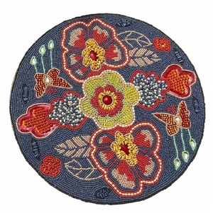 Nouveau design fait main, set de table en verre perlé à motif floral, pour mariage, fête et décoration intérieure - Product Image 6