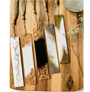 Marque-page en résine époxy naturelle, nouvel artisanat avec paillettes colorées et qualité supérieure, meilleur cadeau pour enseignant à prix incroyable - Product Image 3