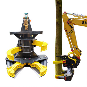 XUVOL RU Arbre Shearss 360mm Foresterie Hydraulique Arbre Coupe 13-20 tonnes Pelle Bois Arbre Abattage attachement - Product Image 1