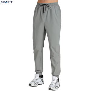 Pantalon de sport léger à taille basse pour homme, coupe droite, 100% polyester, fitness, séchage rapide, entraînement, pantalon de sport - Product Image 2