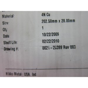 Nikko ANQ-C25-000065D, ทองแดง, 200 มม., Slim Cell - อุปกรณ์และชิ้นส่วนเซมิคอนดักเตอร์ระดับโลกที่เชื่อถือได้ - Product Image 5