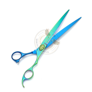 Tijeras Profesionales de Lujo para Peluquería Canina, de Acero Inoxidable, con Hojas Curvas, Portátiles y Multifuncionales para Perros, Gatos y Mascotas Pequeñas - Product Image 4