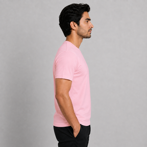 T-shirt à manches courtes pour homme, coupe classique, 100% coton, séchage rapide, col rond, design sportif, logo sur le devant, prix bas, OEM, streetwear - Product Image 3