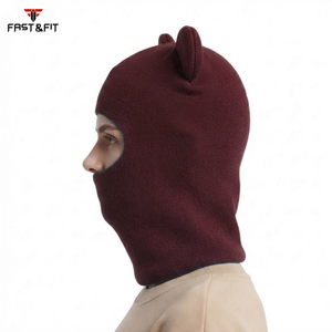Cagoule de sport noire personnalisée à un trou, haute qualité, pour moto, ski et vélo, avec motif imprimé, prix de gros - Product Image 3