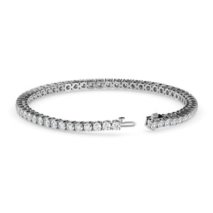 18K Yellow Gold Plated CZ Diamond Tennis Bracelet 4 Prong Setting Luxury Statement Bracelet WomEN Women Wholesale MOQ 1 Piece - Product Image 3