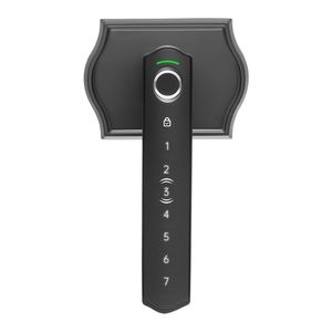 Set Serratura Biometrica con Impronta Digitale per Porte in Legno, Maniglia con Ingresso Senza Chiave, Codice Monouso e Funzione Anti-Pee - Product Image 1
