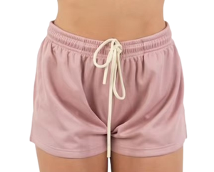 <b>Womens</b> Athletic Pink Rose Color Mesh <b>Shorts</b> Breathable Fabric Custom Printing Gym <b>Shorts</b> Machine Wash Mesh <b>Shorts</b> - Product Image 4