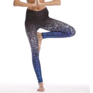 Leggings à imprimé floral pour femmes, longueur complète, taille élastique, spandex, polyester, respirant, pantalon de compression - Product Image 3