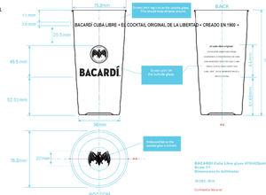 Vasos de Plástico Dorados Bacardi de 197 mm, Desechables, Portátiles, para Fiestas, Estilo Moderno - Product Image 3