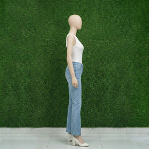 Jeans de Mezclilla Rectos de Cintura Media para Mujer, Diseño Desgarrado Personalizado, Resistentes al Viento, Transpirables, 100% Algodón, Venta al Por Mayor - Product Image 4