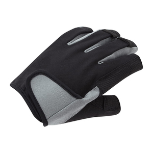 Gants d'été légers et respirants en cuir synthétique avec paume rembourrée, design demi-doigts pour la plongée, la voile et le jet-ski - Product Image 2