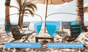 Lentes Progresivas IOT Design Lumina FlowStart 1.61 UV400 MR8 con Alto Valor de Abbe, Claridad y Protección Ocular, Personalizables - Product Image 2