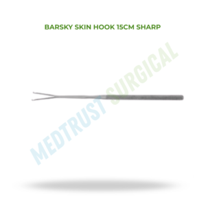 Gancho para Piel Barsky de 15 cm, Instrumento Quirúrgico Neuroespinal para Retracción de Piel - Product Image 2