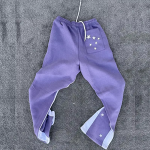 Conjunto de Sudadera Deportiva para Hombre, Estampada, Lavado Ácido, Ajustada, Moderna, de Manga Larga, Fibra de Poliéster, Ropa Casual para Primavera y Otoño - Product Image 4