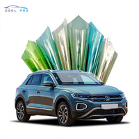 Protection UV Protection solaire Film teinté nano-céramique pour vitres de voiture Teinte foncée à l'extérieur, transparente à l'intérieur Rouleau de film teinté pour vitres de voiture