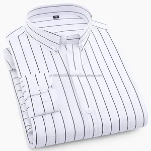 Chemises Décontractées Homme en Gros Séchage Rapide Respirantes 100% Coton Écologiques Anti-Rétrécissement Manches Longues Conception Personnalisée OEM - Product Image 6