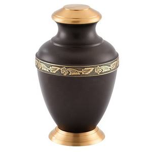 Urna de cremación de latón Premium con artesanía clásica y acabado pulido elegante por Axiom Home Accents - Product Image 5