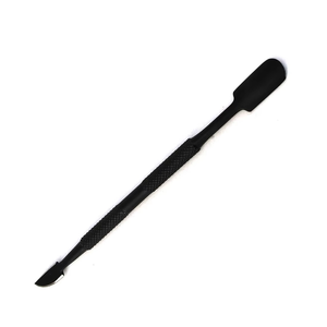 Black Solid Color Stainless Steel Nail Art Manicure Cuticle Pushers <b>Remover</b> <b>Tool</b> Cuticle Nail Pushers Custom Beauty <b>Tools</b> - Product Image 4