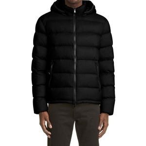 Veste d'hiver noire pour homme, coupe slim, col montant, coupe-vent, en duvet, style décontracté - Product Image 6