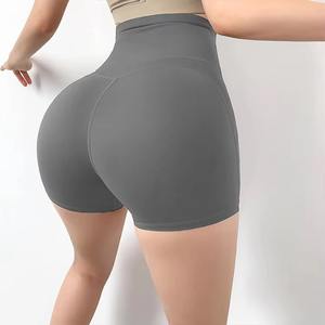 Shorts Deportivos de Yoga para Mujer, al por Mayor, Personalizados, Transpirables, Ligeros, de Color Sólido, Cintura Alta, Lavados - Product Image 3