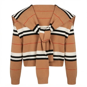 Summer Fashionable Cashmere Knitted Shawl Fake Sweater With Knotted Scarf and Shoulder Thin Wool <b>Cloak</b> - Product Image 3