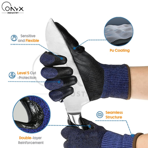 Gants de travail résistants aux coupures, ajustement confortable, légers et durables, compatibles avec les écrans tactiles, pour une sécurité accrue. - Product Image 2