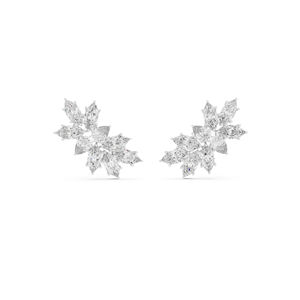 Pendientes de Diamantes Cultivados en Laboratorio con Corte Marquesa y Pera en Oro Rosa de 14K para Mujer |   Ropa de Fiesta |   Diamante Cultivado Nuevo - Product Image 4
