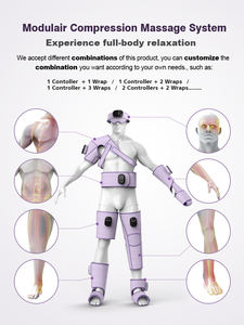 Precio de fábrica Modulair Sistema de compresión Pierna Masajeador de rodilla portátil con calor Masajeador de compresión de pies inalámbrico - Product Image 2