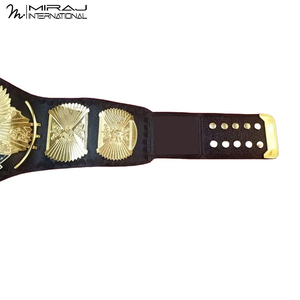 Cinturón de Campeonato de Alta Calidad, Nuevo, Moderno, Ligero, Resistente, Deportivo, Ajustable, de Cuero y Placa Metálica - Product Image 4