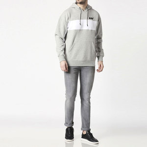 OEM Service Solid Color 100% Cotton <b>Men</b> Hoodies Basics Breathable Anti-Wrinkle Winter Casual Wear <b>Pullover</b> <b>Men</b> Hoodies - Product Image 2