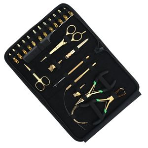 Kit d'outils professionnels pour extensions capillaires Microlinks – Pince à sertir et décolleuse de micro-perles en acier inoxydable, chargeur de perles I-Tip, crochet à boucle - Product Image 6