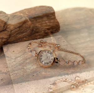 Reloj de pulsera circular de moda para mujer, venta al por mayor de fábrica, reloj de cuarzo con números romanos, nuevo estilo, regalo para mujer - Product Image 5