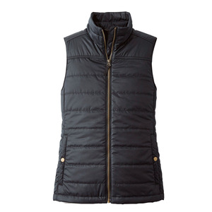 Gilet matelassé en nylon personnalisable pour femme grande taille, décontracté, à capuche, chaud pour l'hiver, sans manches, respirant, OEM - Product Image 1