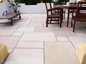 mint wall cladding Sandstone Tile Outdoor Flooring Honed Mediterranean Style Light Beige Natural <b>Stone</b> - Product Image 1